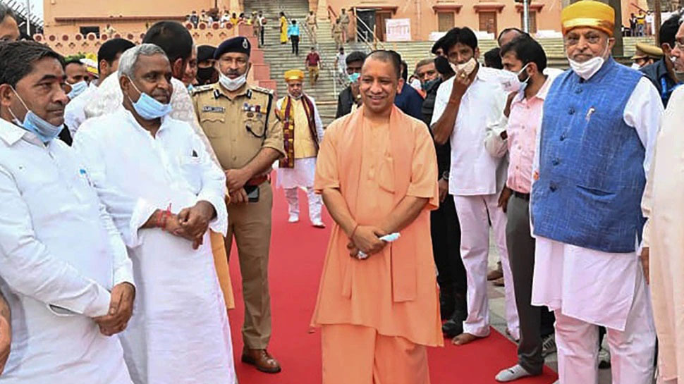 Yogi Adityanath in Mathura