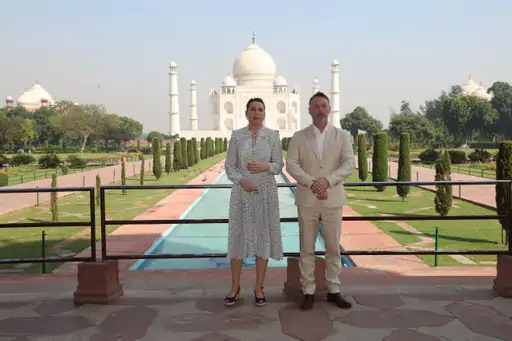 Tajmahal"s grandeur impresses Danish PM Mette Frederiksen