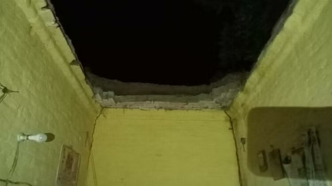 house roof collapse